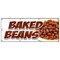 Signmission BAKED BEANS BANNER SIGN slo slow cooked hot dogs brown sugar bacon B-96 Baked Beans - alternate 1